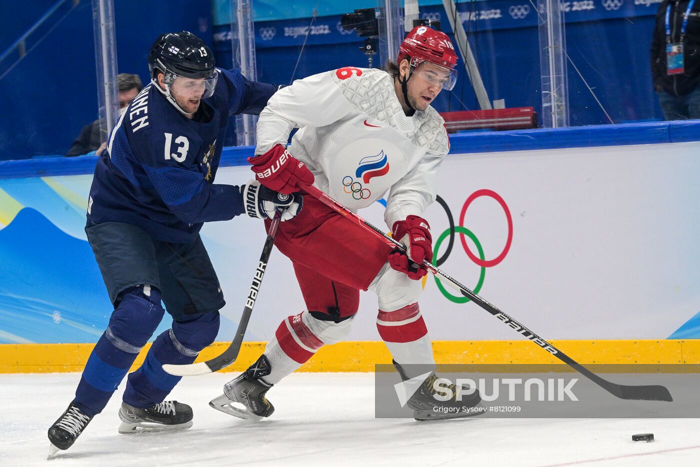 China Olympics 2022 Ice Hockey Finland - ROC