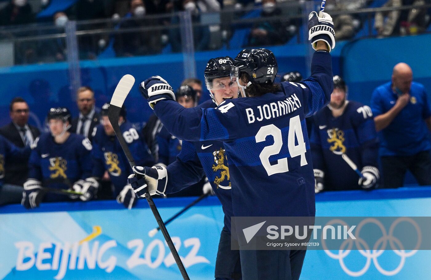 China Olympics 2022 Ice Hockey Finland - ROC