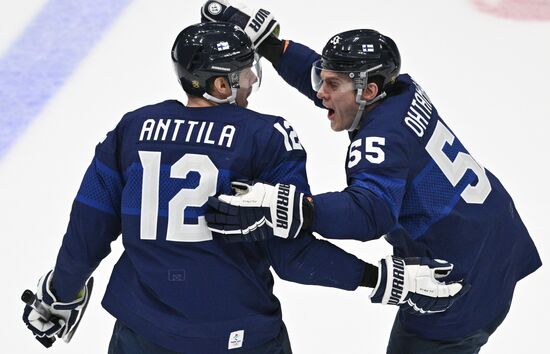 China Olympics 2022 Ice Hockey Finland - ROC