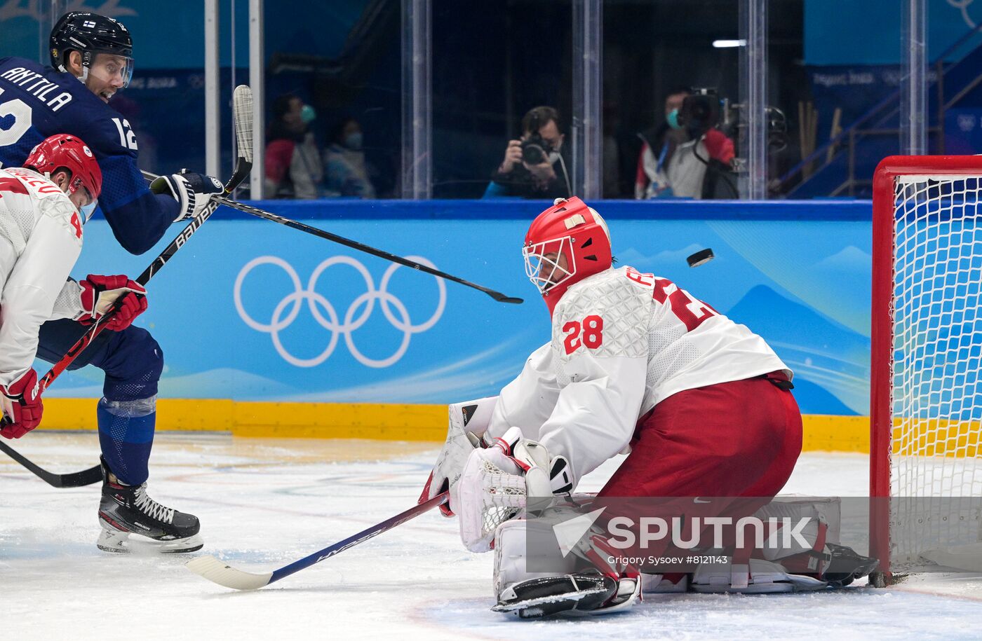 China Olympics 2022 Ice Hockey Finland - ROC