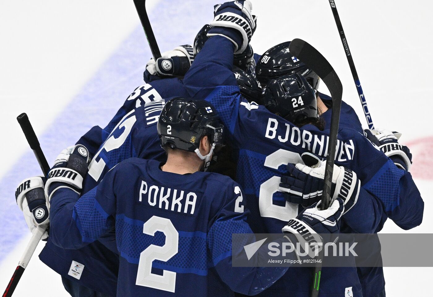 China Olympics 2022 Ice Hockey Finland - ROC