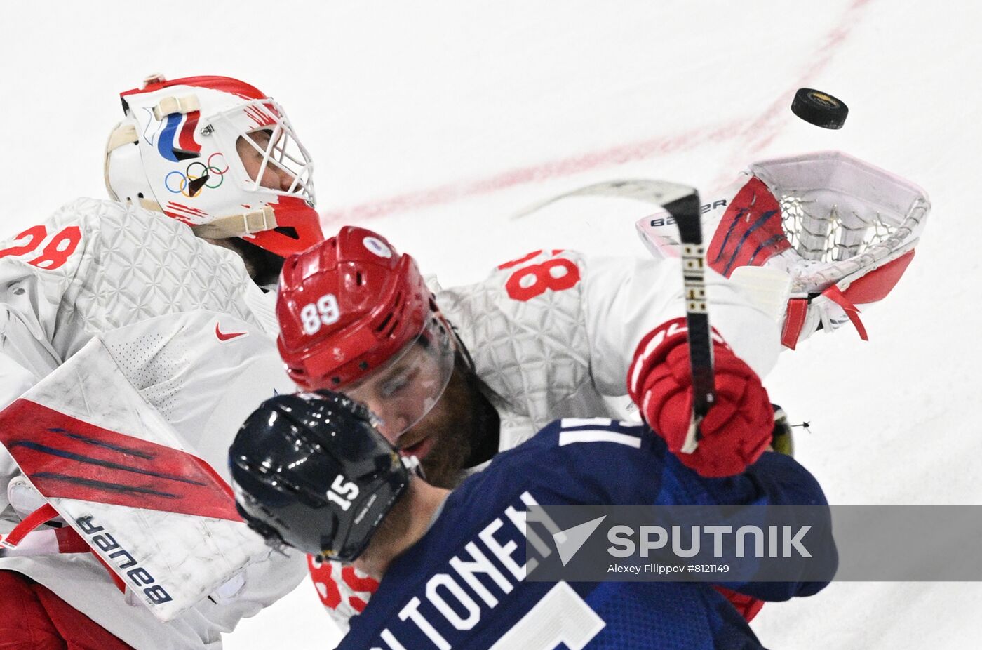China Olympics 2022 Ice Hockey Finland - ROC