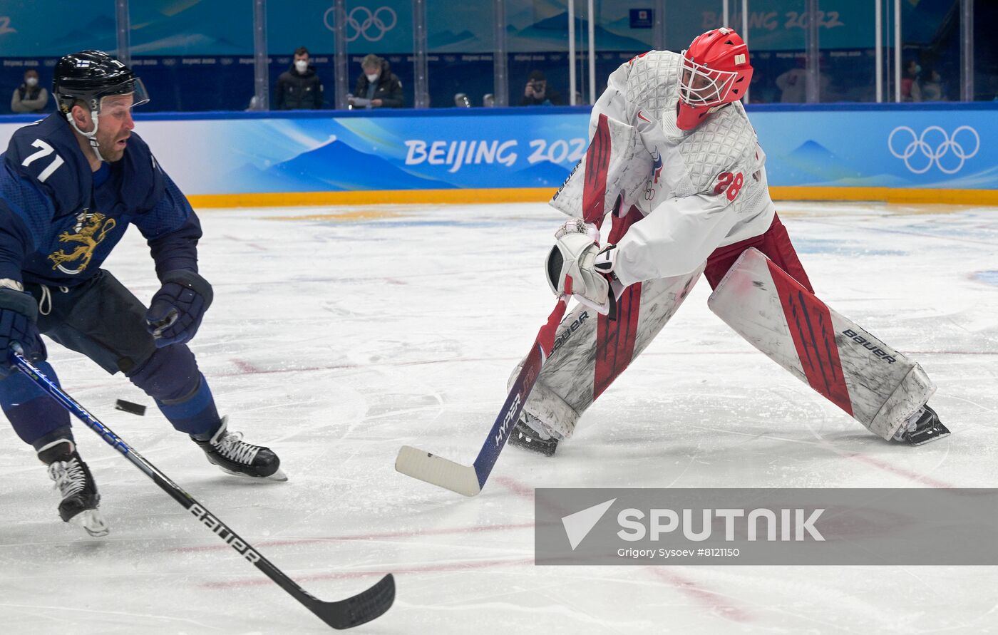 China Olympics 2022 Ice Hockey Finland - ROC