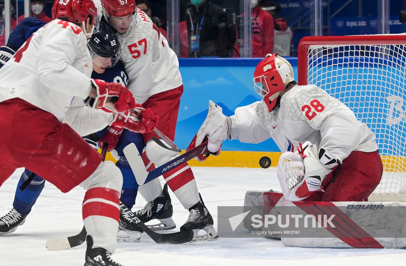 China Olympics 2022 Ice Hockey Finland - ROC