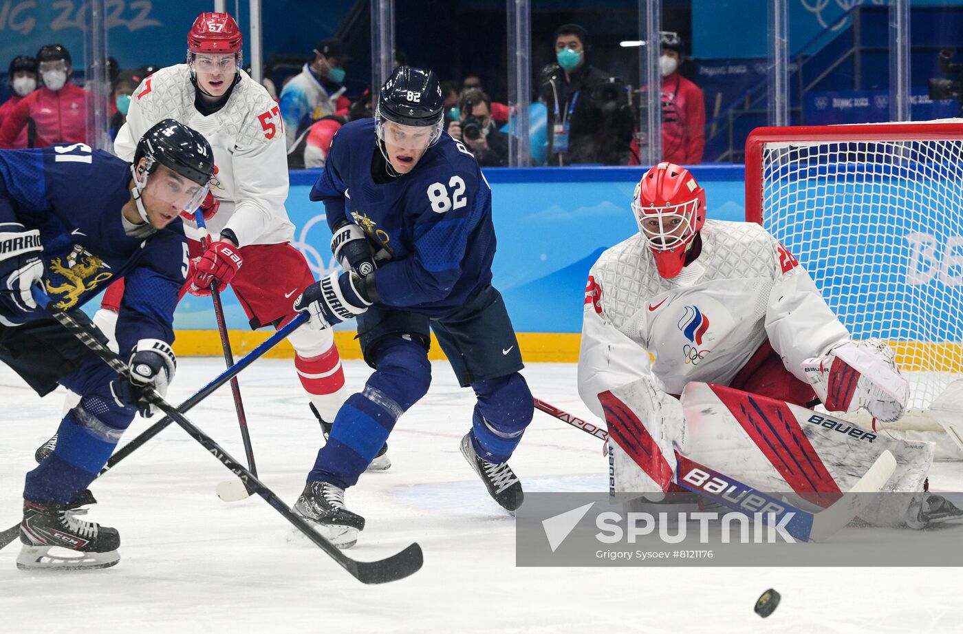 China Olympics 2022 Ice Hockey Finland - ROC