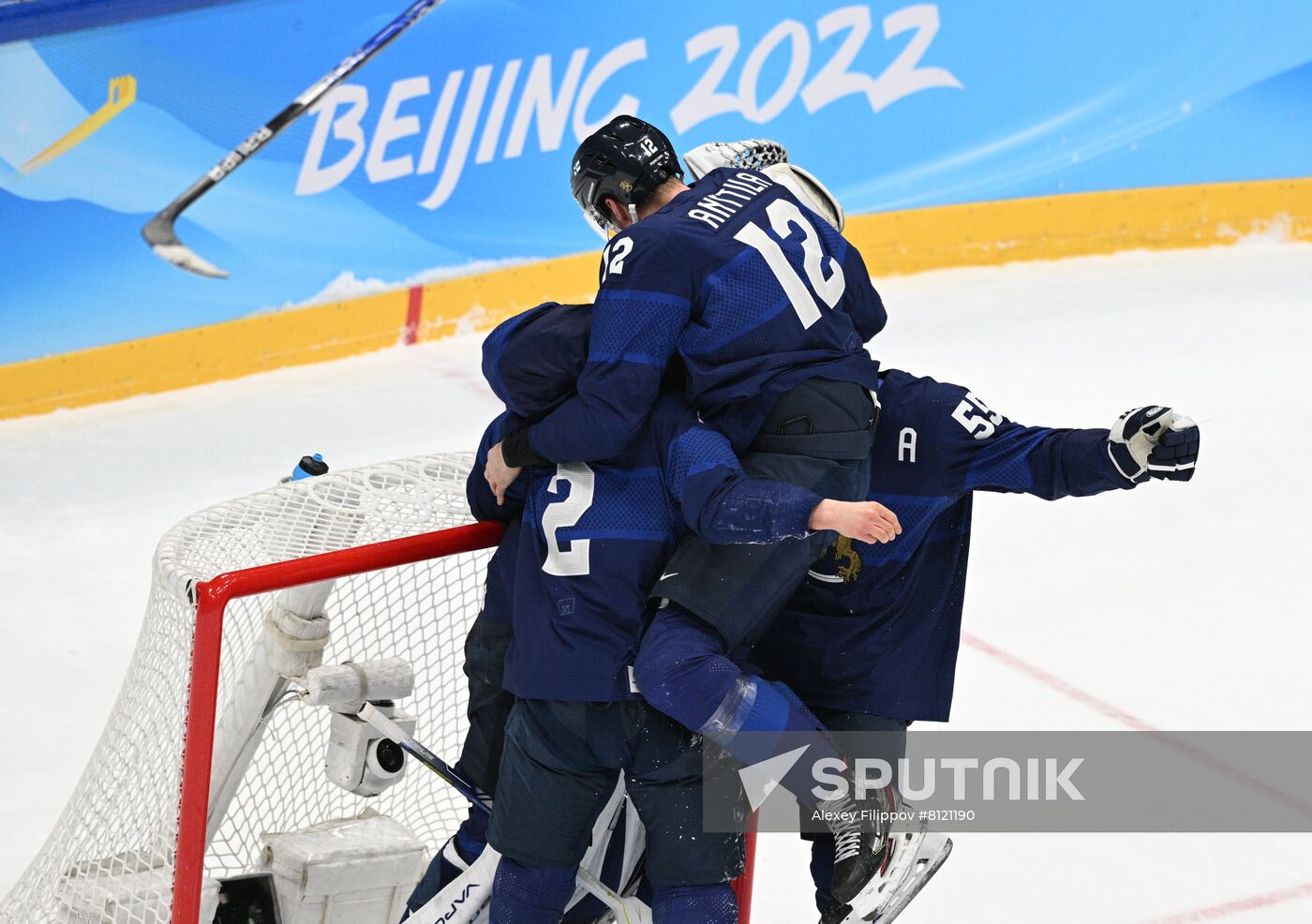 China Olympics 2022 Ice Hockey Finland - ROC