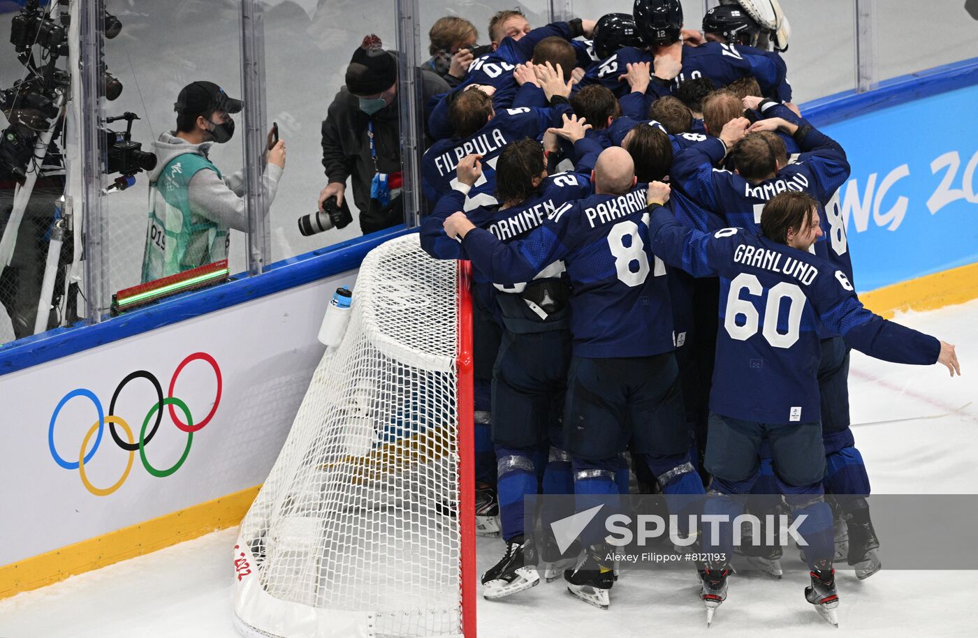 China Olympics 2022 Ice Hockey Finland - ROC