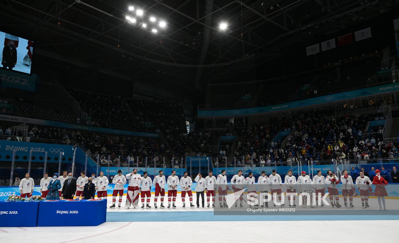 China Olympics 2022 Ice Hockey Finland - ROC