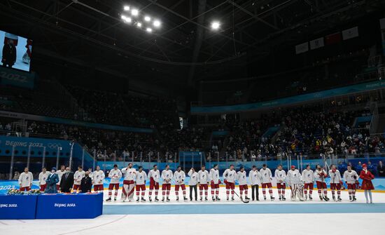China Olympics 2022 Ice Hockey Finland - ROC