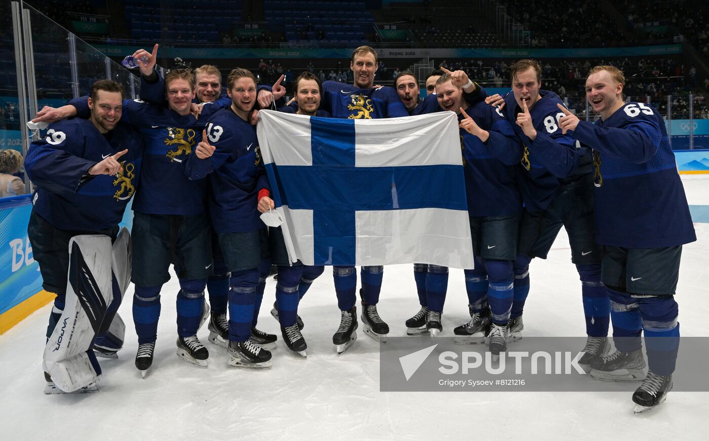China Olympics 2022 Ice Hockey Finland - ROC