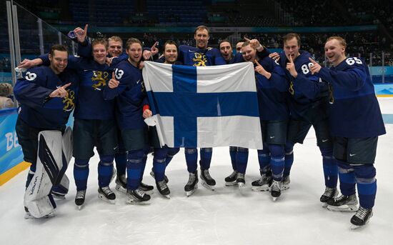 China Olympics 2022 Ice Hockey Finland - ROC