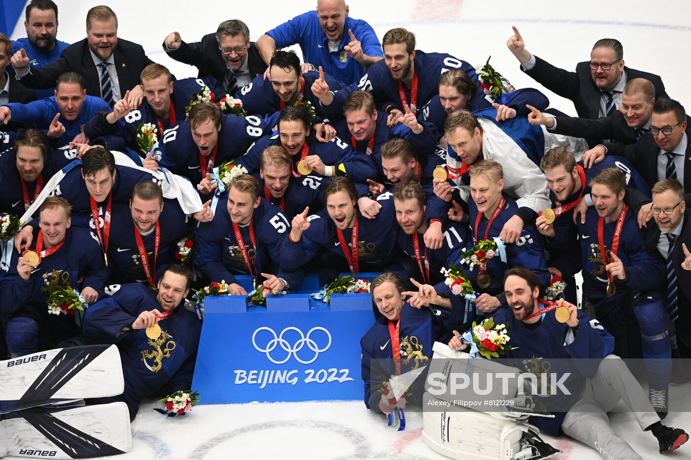China Olympics 2022 Ice Hockey Finland - ROC