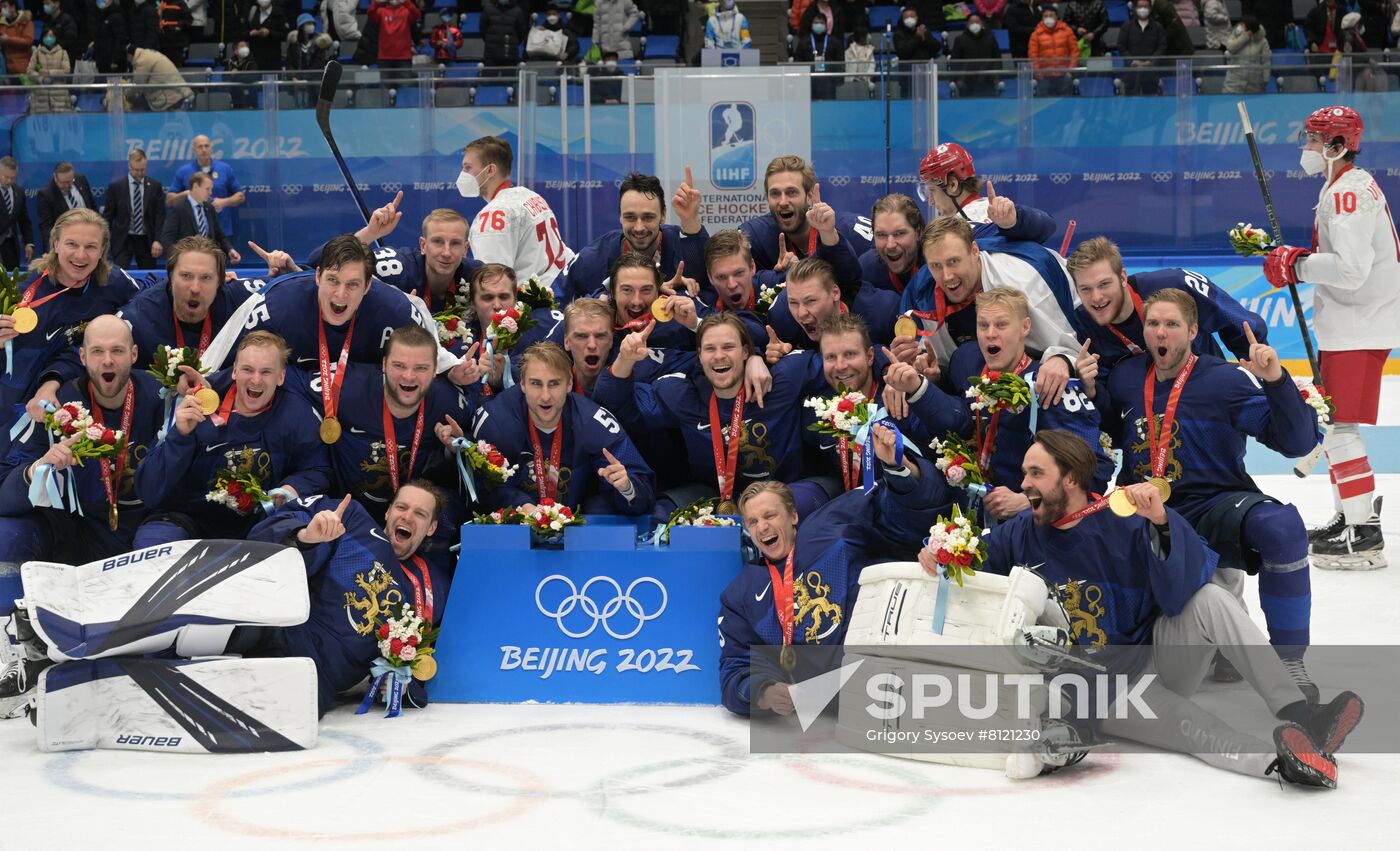 China Olympics 2022 Ice Hockey Finland - ROC