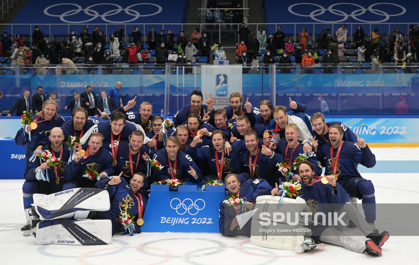 China Olympics 2022 Ice Hockey Finland - ROC
