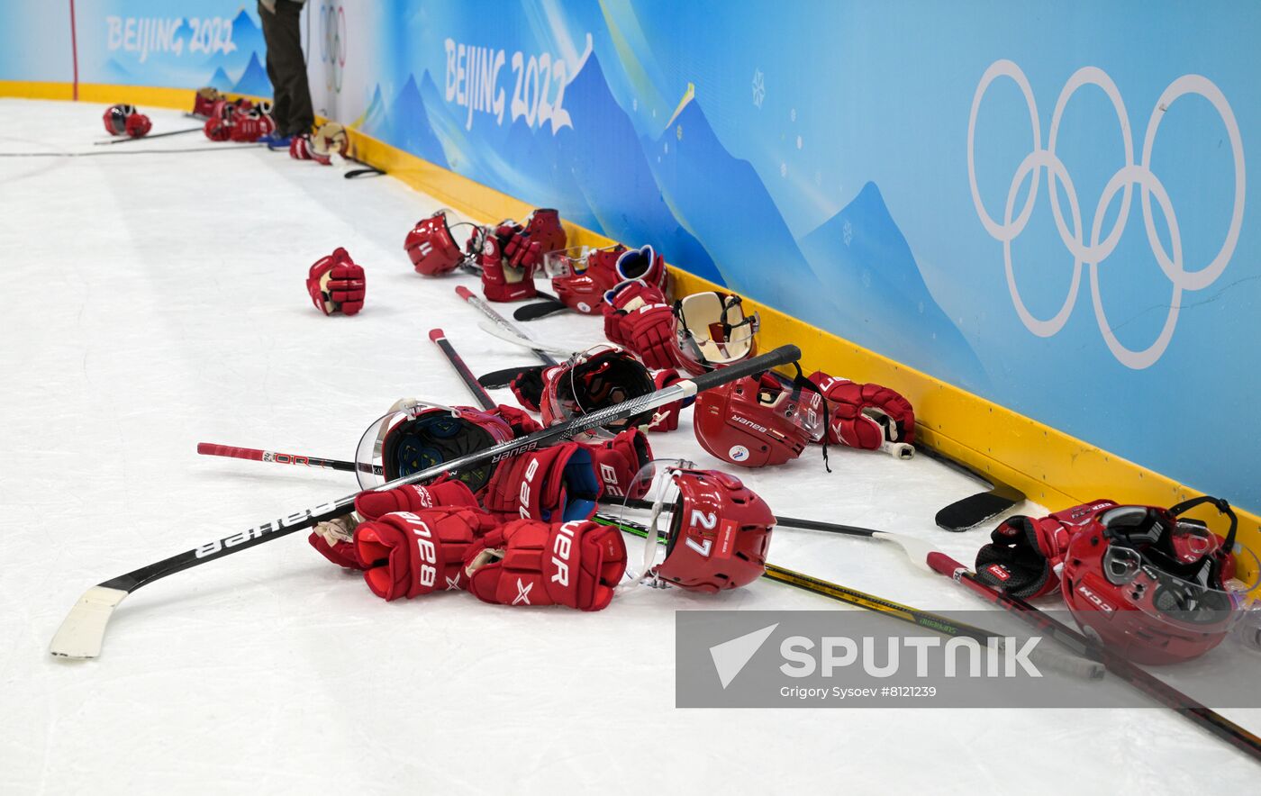 China Olympics 2022 Ice Hockey Finland - ROC