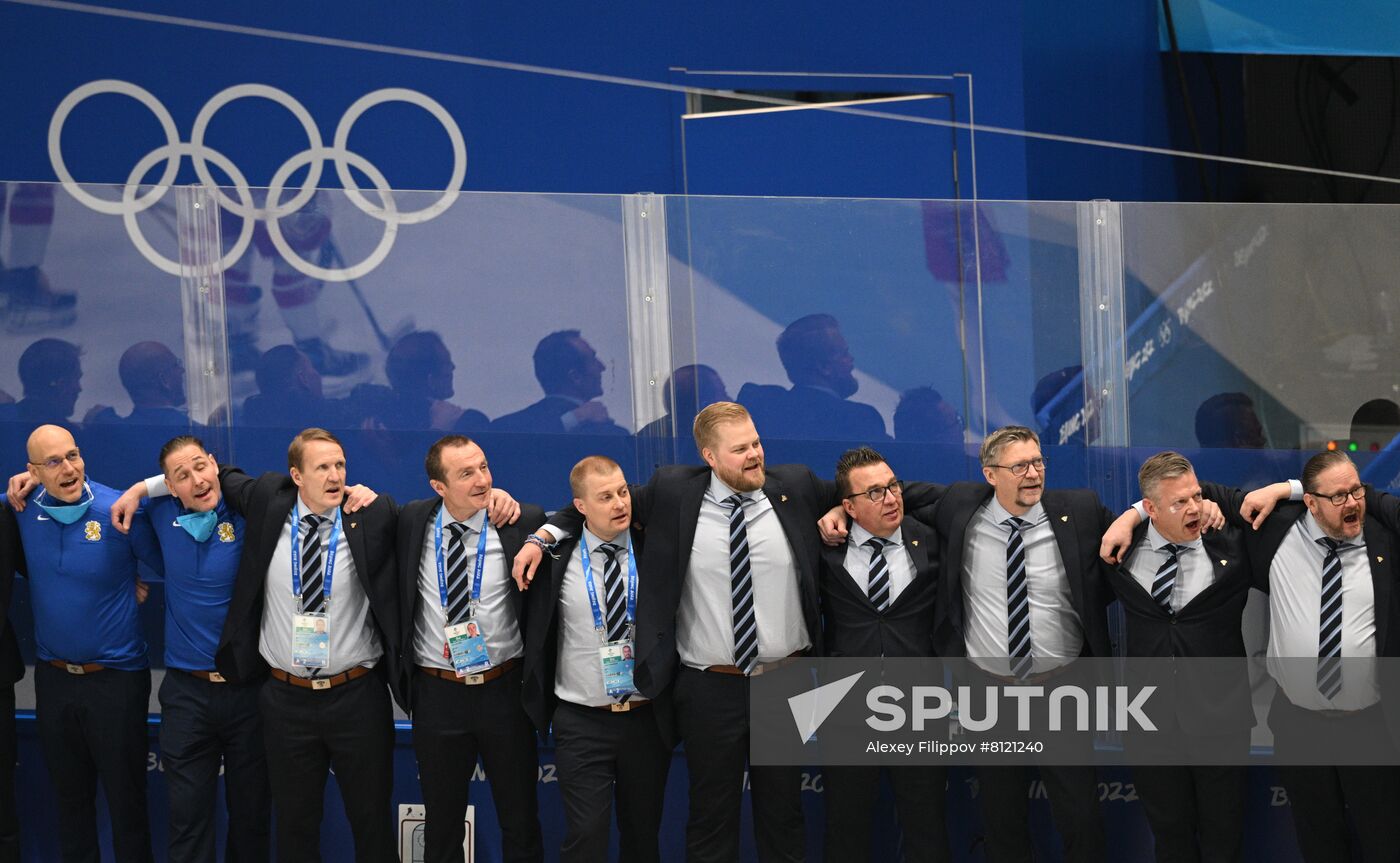 China Olympics 2022 Ice Hockey Finland - ROC