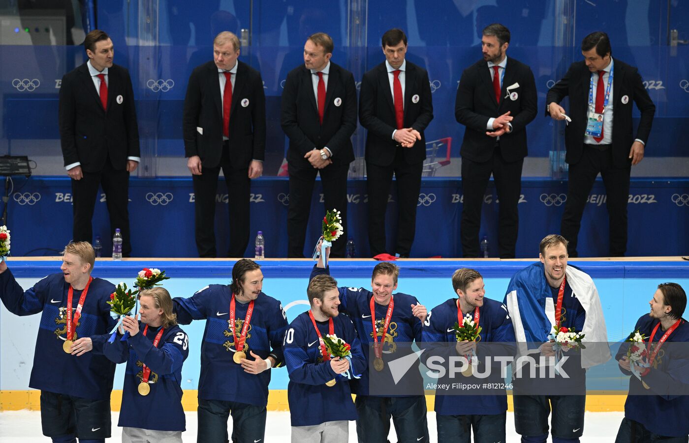 China Olympics 2022 Ice Hockey Finland - ROC