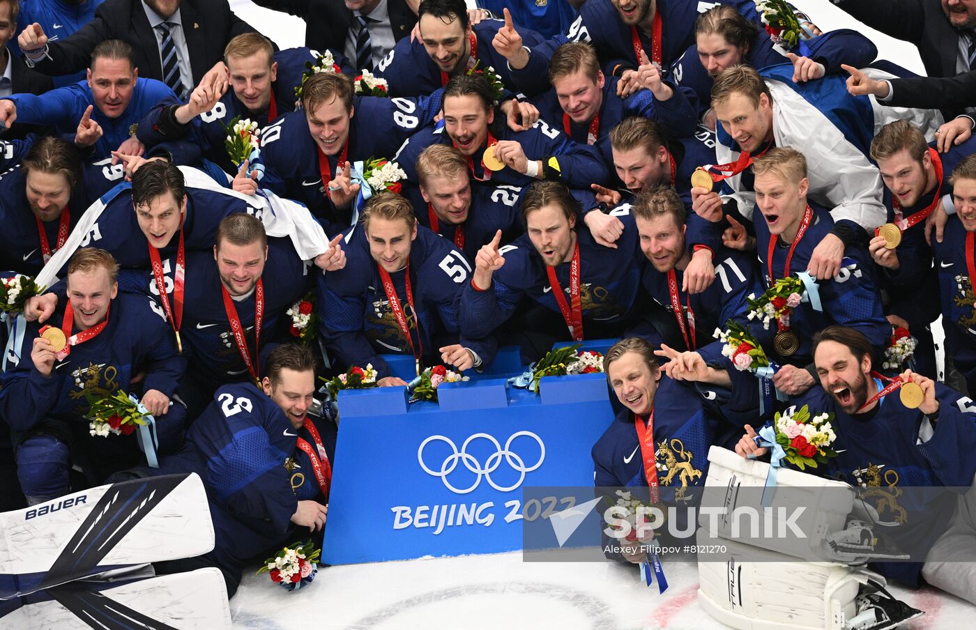 China Olympics 2022 Ice Hockey Finland - ROC