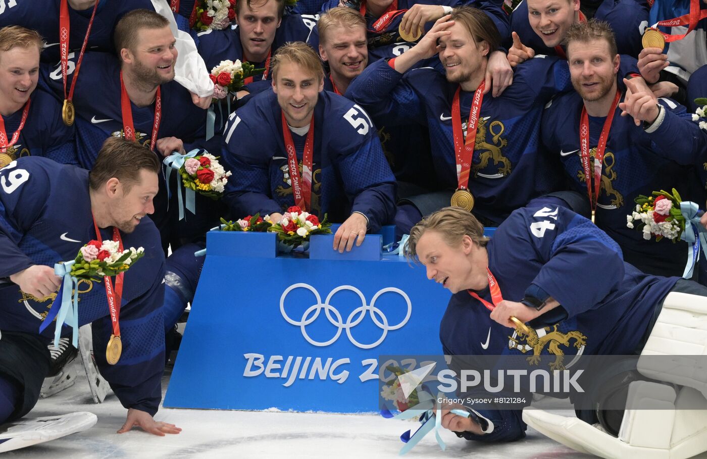 China Olympics 2022 Ice Hockey Finland - ROC