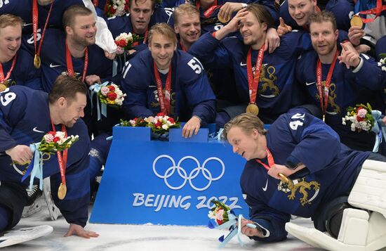 China Olympics 2022 Ice Hockey Finland - ROC