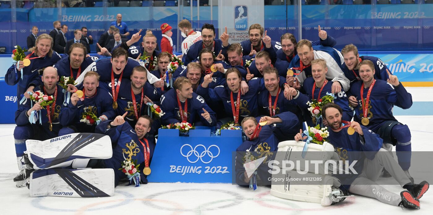 China Olympics 2022 Ice Hockey Finland - ROC