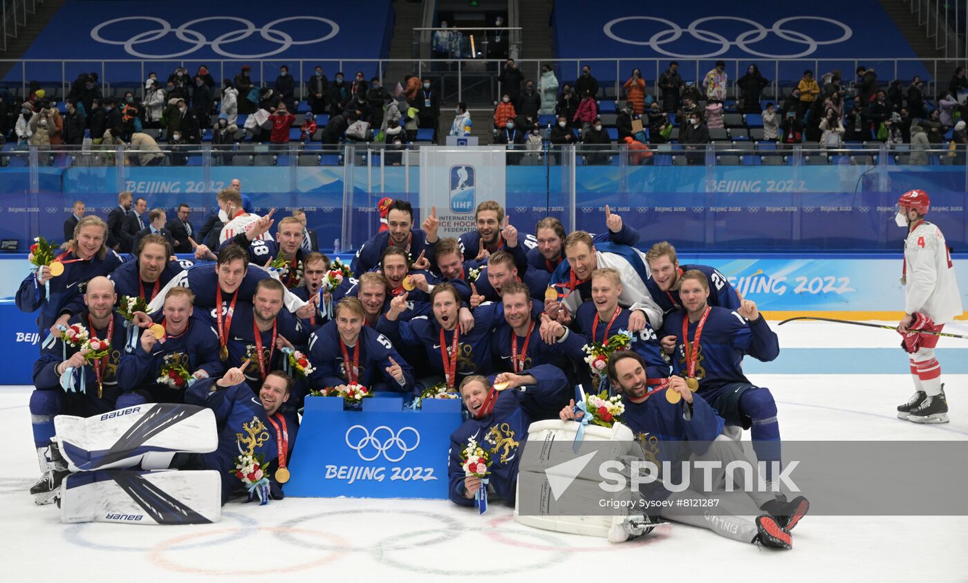 China Olympics 2022 Ice Hockey Finland - ROC