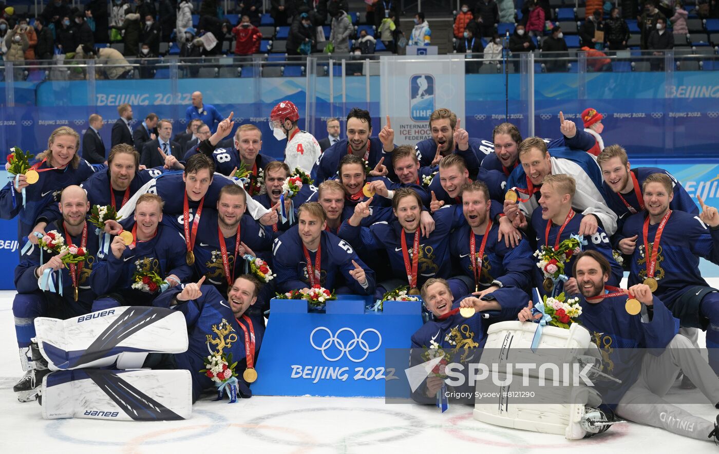 China Olympics 2022 Ice Hockey Finland - ROC