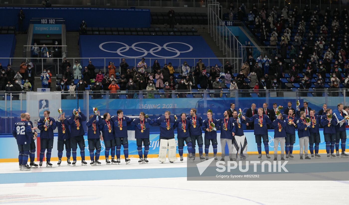 China Olympics 2022 Ice Hockey Finland - ROC