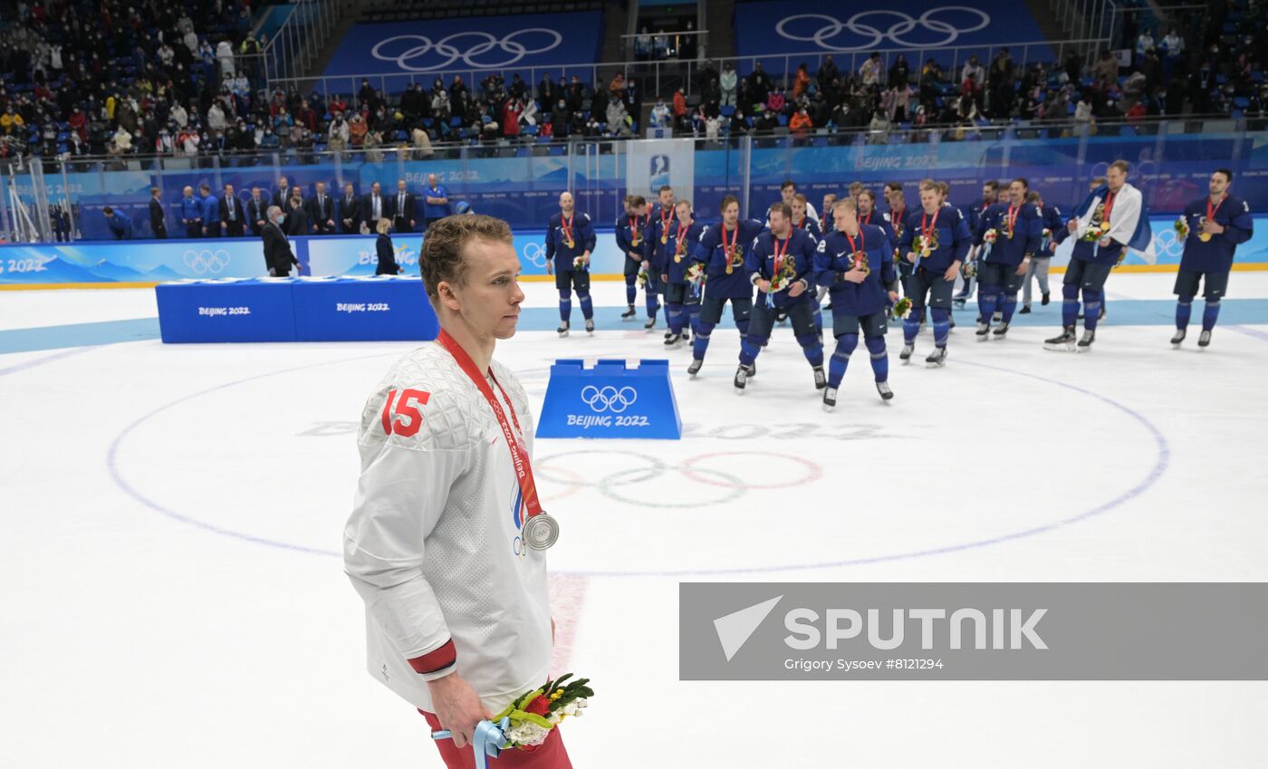 China Olympics 2022 Ice Hockey Finland - ROC