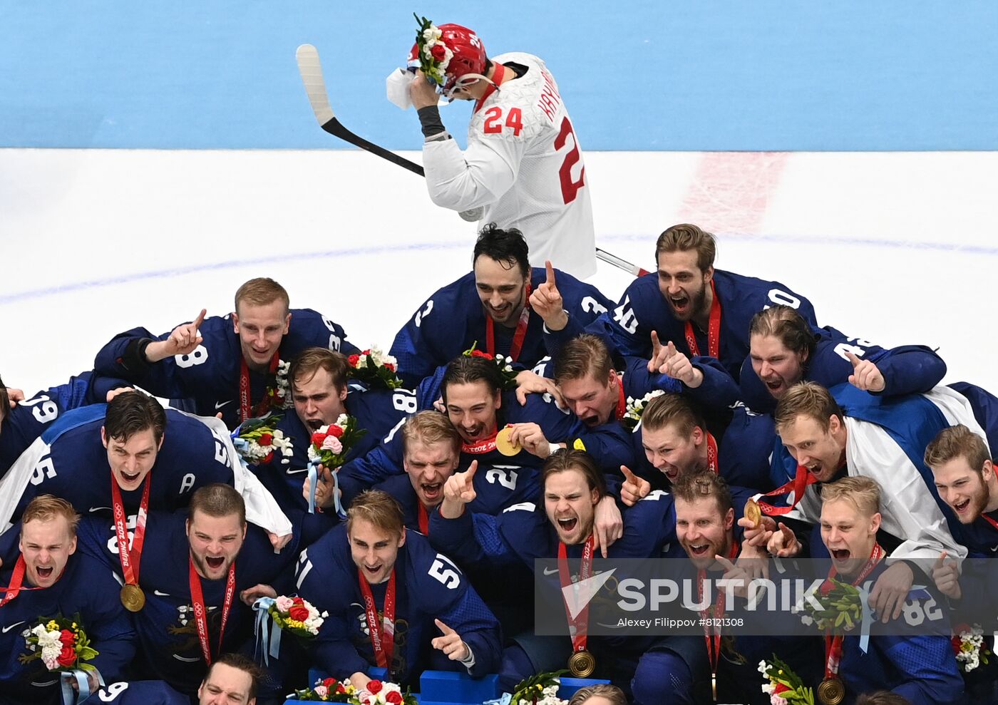 China Olympics 2022 Ice Hockey Finland - ROC