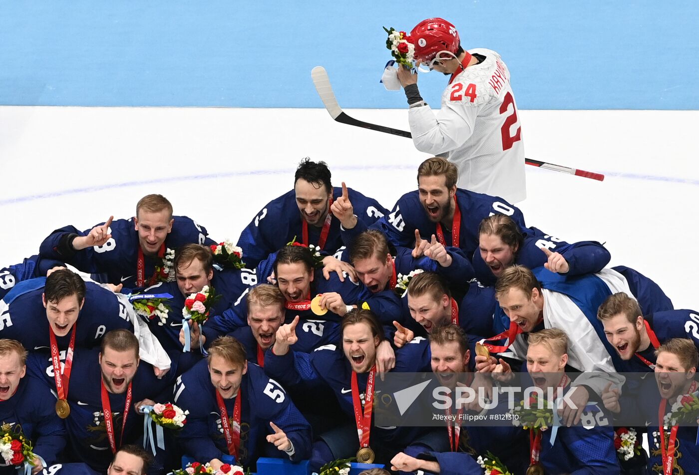 China Olympics 2022 Ice Hockey Finland - ROC