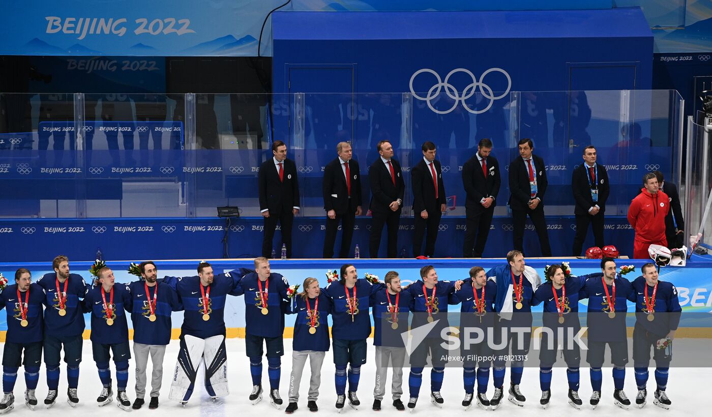 China Olympics 2022 Ice Hockey Finland - ROC