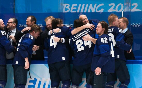 China Olympics 2022 Ice Hockey Finland - ROC