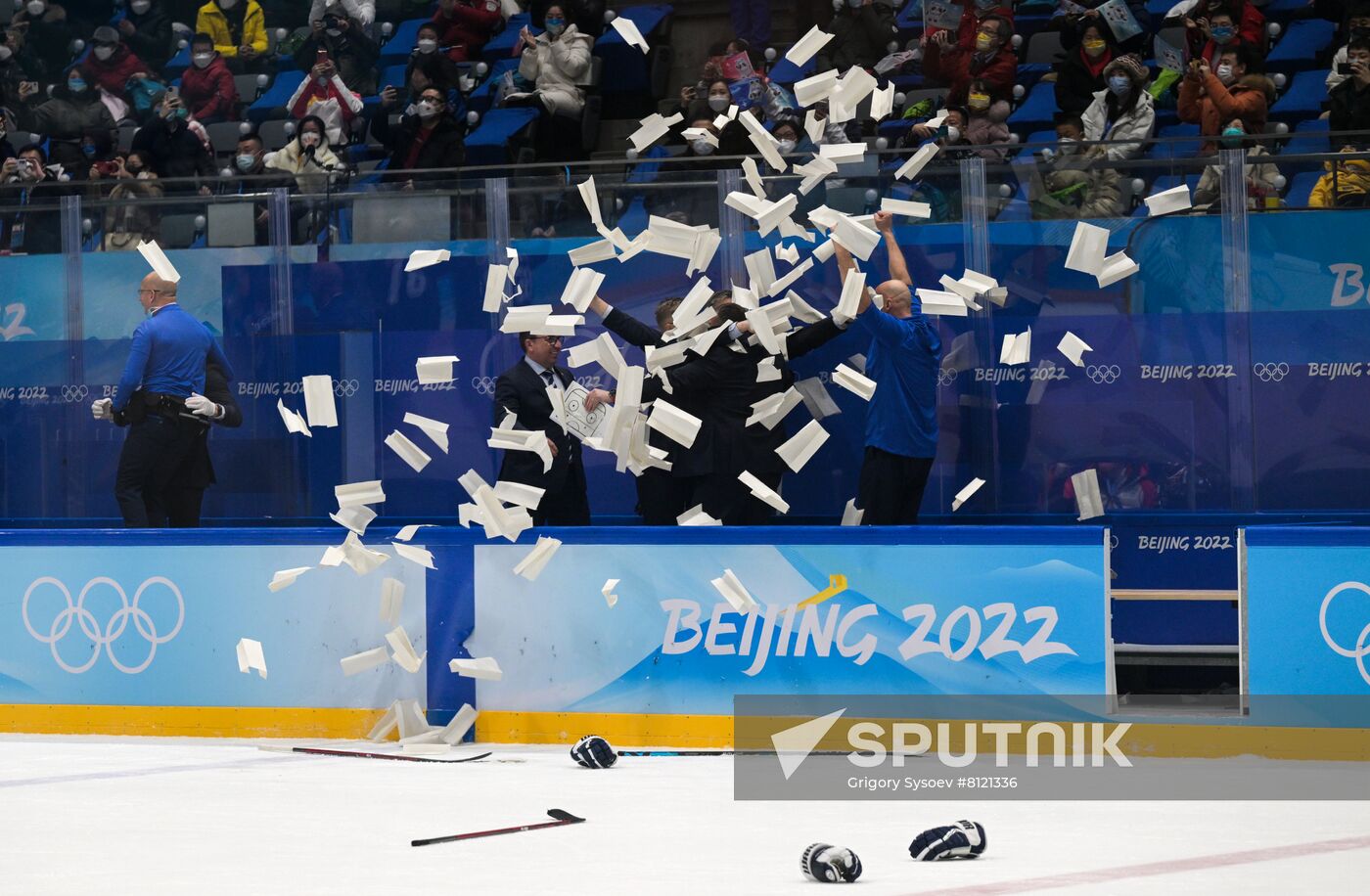 China Olympics 2022 Ice Hockey Finland - ROC