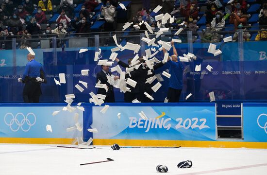 China Olympics 2022 Ice Hockey Finland - ROC