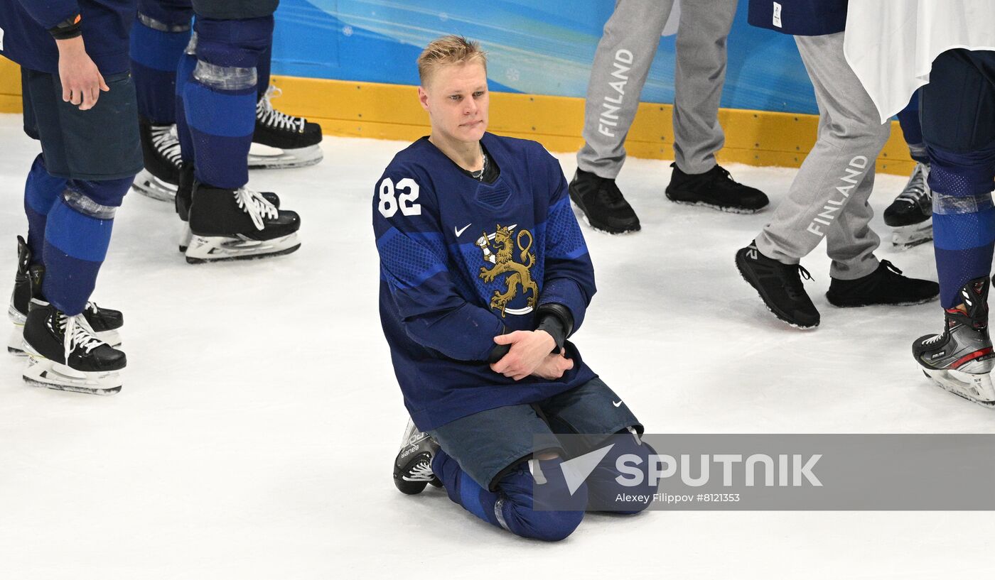 China Olympics 2022 Ice Hockey Finland - ROC