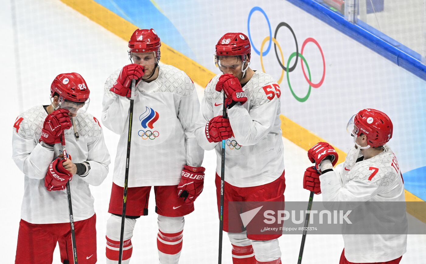China Olympics 2022 Ice Hockey Finland - ROC