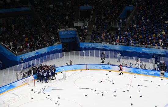 China Olympics 2022 Ice Hockey Finland - ROC