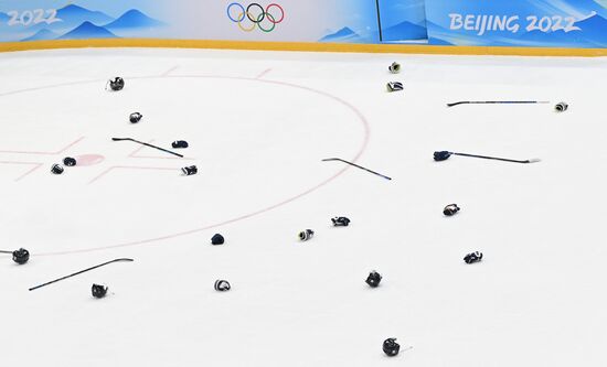 China Olympics 2022 Ice Hockey Finland - ROC