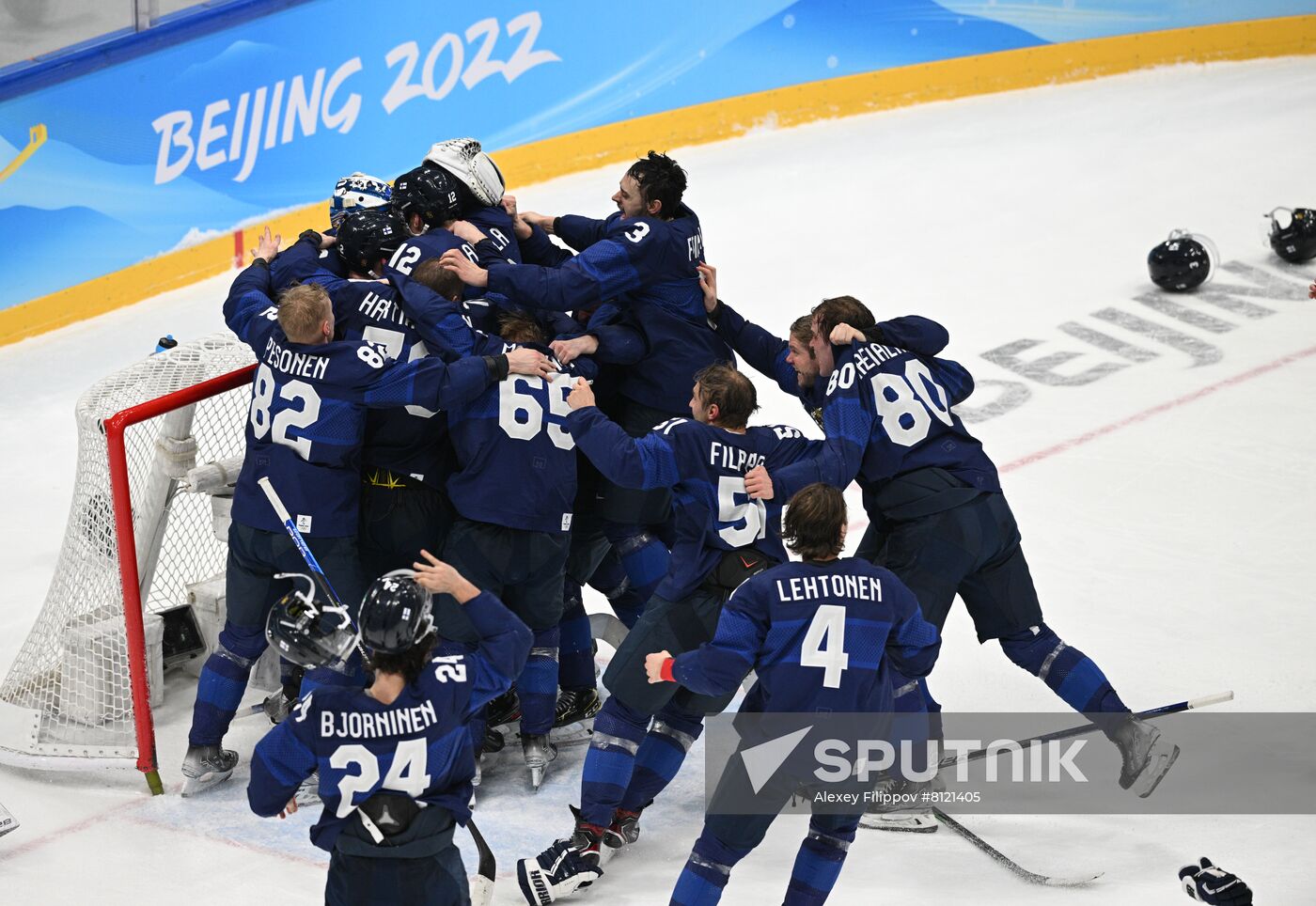 China Olympics 2022 Ice Hockey Finland - ROC
