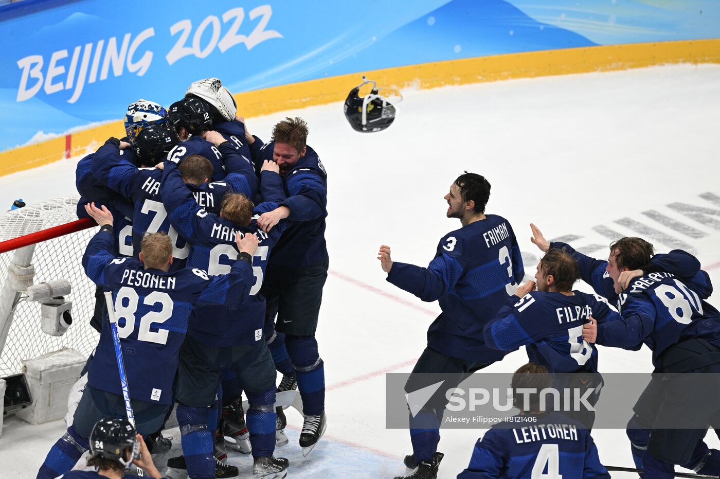 China Olympics 2022 Ice Hockey Finland - ROC