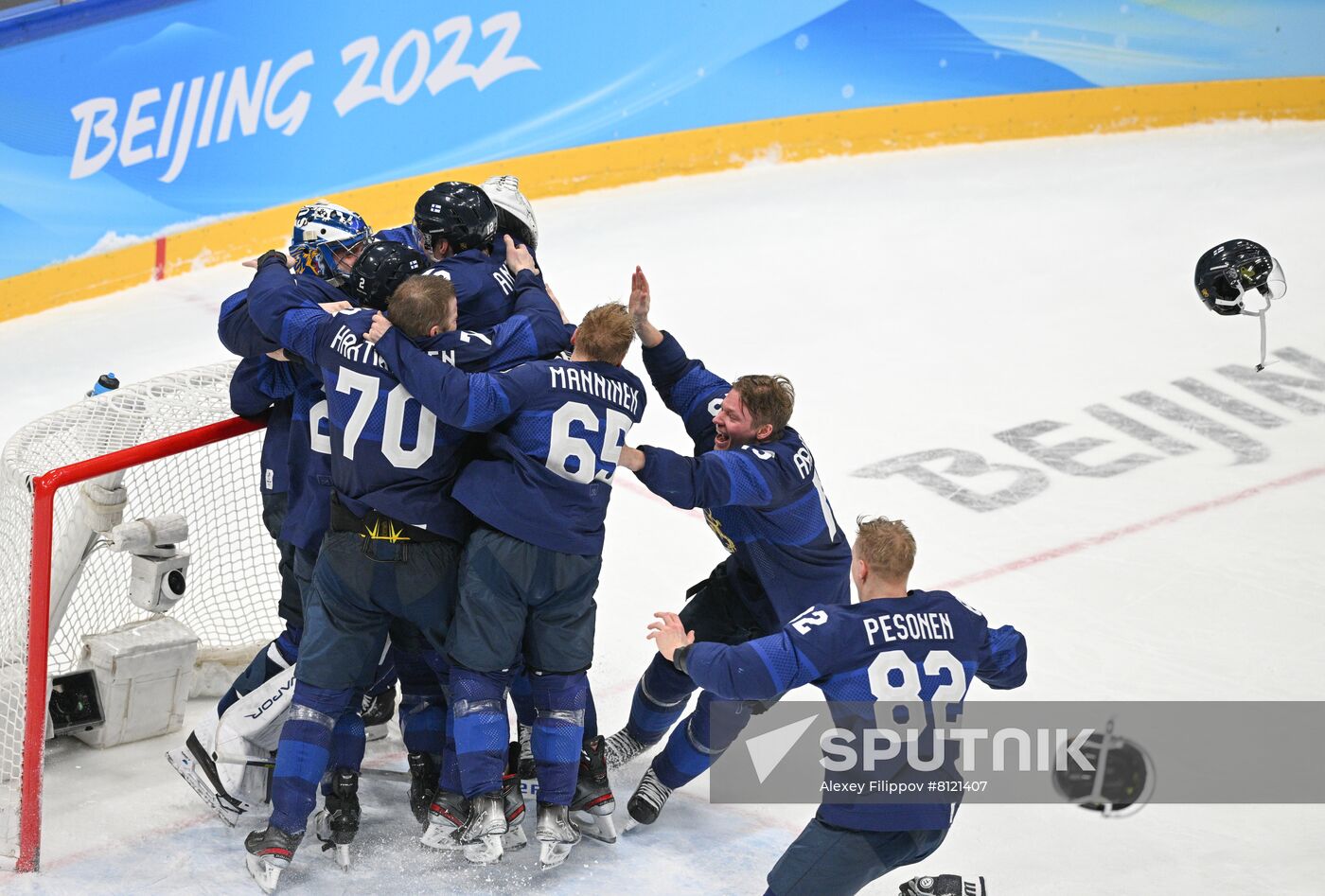 China Olympics 2022 Ice Hockey Finland - ROC