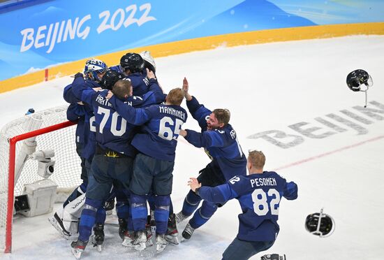 China Olympics 2022 Ice Hockey Finland - ROC