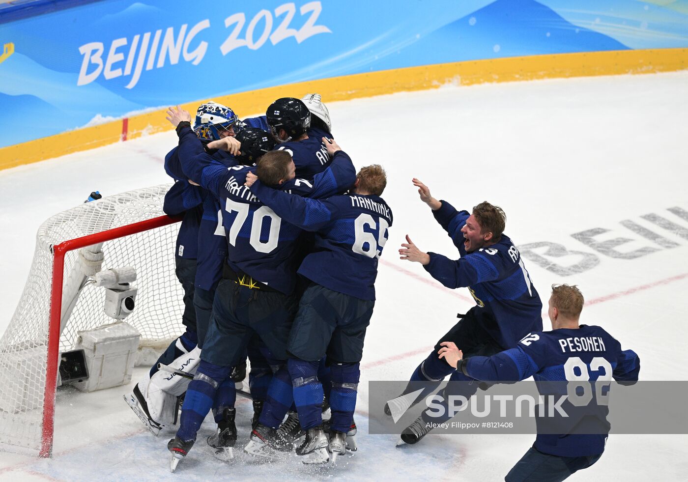 China Olympics 2022 Ice Hockey Finland - ROC