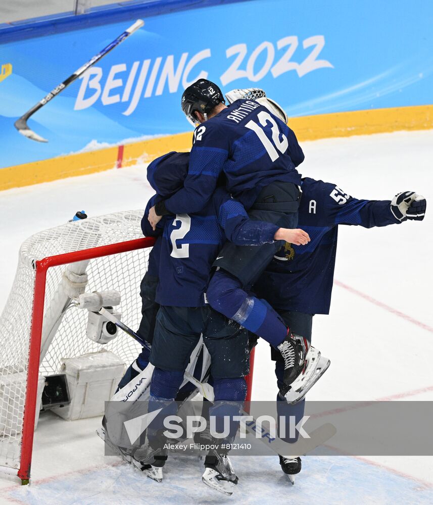 China Olympics 2022 Ice Hockey Finland - ROC