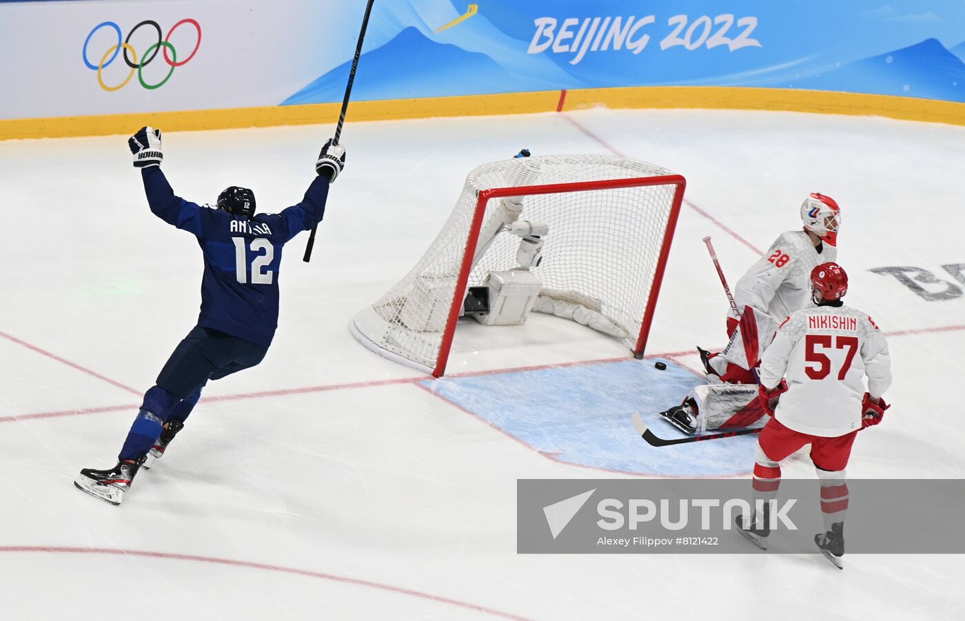 China Olympics 2022 Ice Hockey Finland - ROC