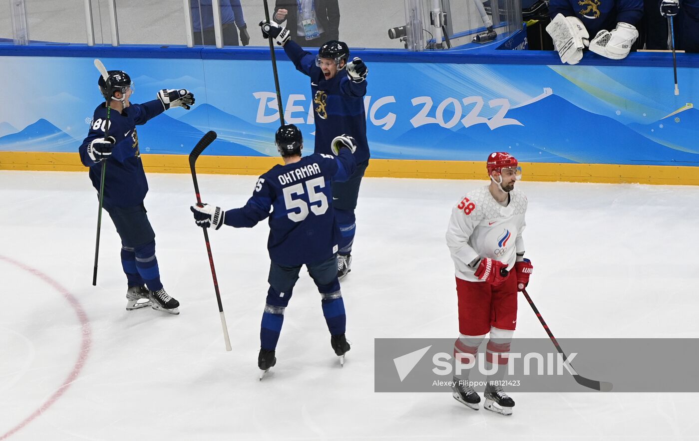 China Olympics 2022 Ice Hockey Finland - ROC