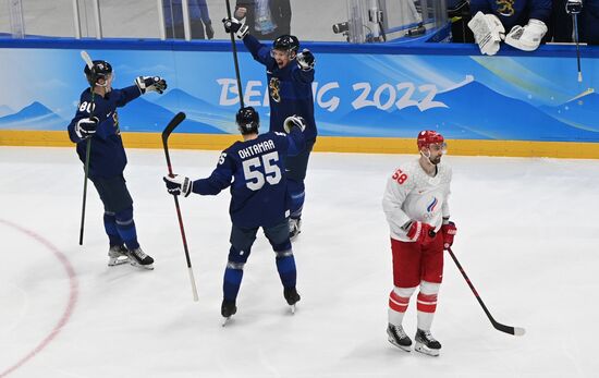 China Olympics 2022 Ice Hockey Finland - ROC
