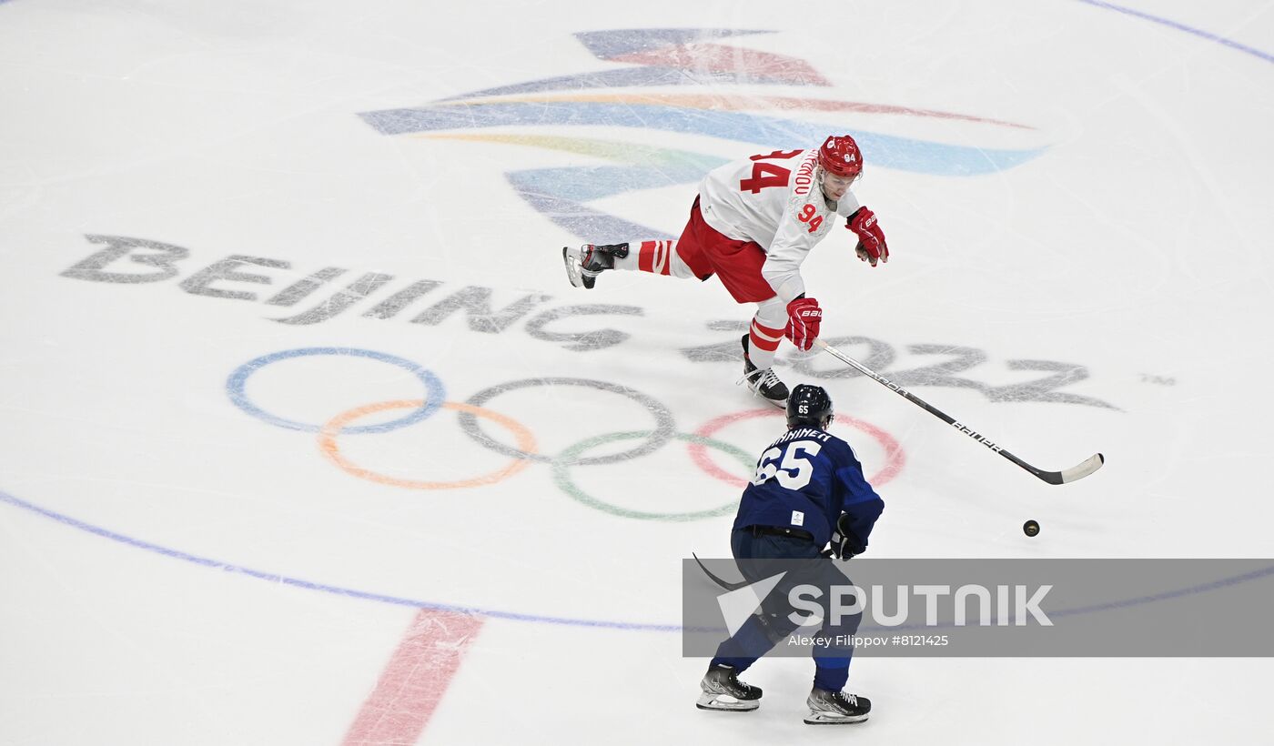 China Olympics 2022 Ice Hockey Finland - ROC