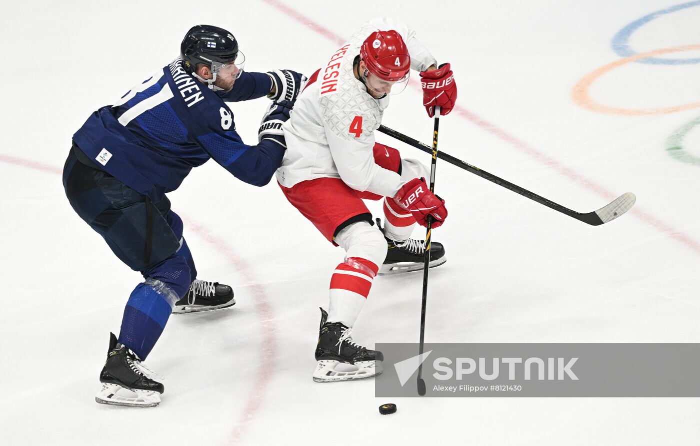 China Olympics 2022 Ice Hockey Finland - ROC